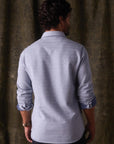 TNB Textured Knit Shirt in Vintage Blue