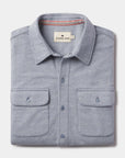 TNB Textured Knit Shirt in Vintage Blue