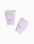 Wool Blend Waffle Knit Flip Mittens