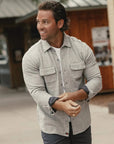 TNB Textured Knit Shirt in Graphite
