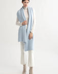 Wool Blend Rib Knit Scarf
