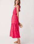 Woven Bora Floral Print Tiered Dress