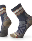 Smartwool Hike Light Cushion Striped Mid Crew Socks