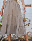 Sunkissed Tiered Midi Skirt