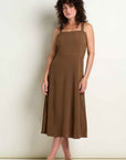 Sunkissed Tank Midi Dress: Earth Texture
