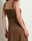 Sunkissed Tank Midi Dress: Earth Texture