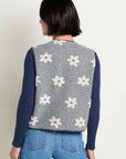 Sespe Sherpa Vest- Heather Grey Pattern