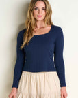 Rosalie Square Neck Long Sleeve Tee