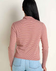Rosalie Ribbed Long Sleeve Turtleneck Top