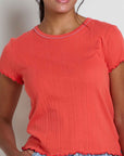 Foothill Pointelle Short Sleeve Baby Tee