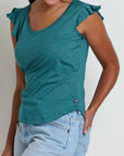 Rufflita Cap Sleeve Tee
