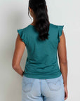 Rufflita Cap Sleeve Tee