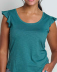 Rufflita Cap Sleeve Tee