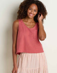 Taj Hemp Button Back Tank Top