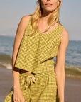 Taj Hemp Button Back Tank Top