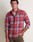 Pinevale Long Sleeve Button Down Flannel Shirt-Sundown