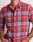 Pinevale Long Sleeve Button Down Flannel Shirt-Sundown