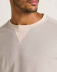 Framer Men's Long Sleeve Waffle Crew Neck: Heather Grey