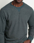 Framer Men's Long Sleeve Waffle Crew Neck: Serrano Pattern