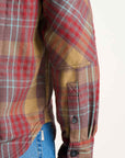 Ranchero Men's HW Flannel Shirt: Carob Pattern