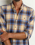 Airsmyth Long Sleeve Button Down Shirt-Chai