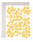 E. Frances Yellow Flowers Thank You Greeting Card