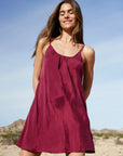 Sunkissed Cupro Mini Dress