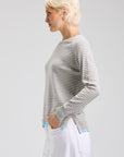 Z&P Light Marl Striped Crew Neck Sweater