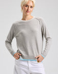 Z&P Light Marl Striped Crew Neck Sweater