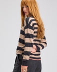 Z&P Multi Stripe Crew: Black