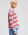 Z&P Multi Striped Crew Neck Sweater