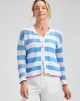 Z&P Pointelle Zip Cardi Sweater