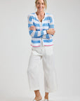 Z&P Pointelle Zip Cardi Sweater