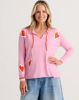 Z&P Love You More Hooded Cotton Cashmere Sweater