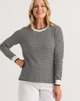 Z&P Everyday Stripe Sweater-White