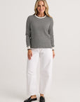 Z&P Everyday Stripe Sweater-White