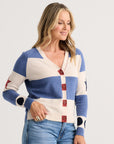 Z&P Stars & Spots Cotton Cashmere Cardigan Sweater