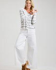 Z&P Stripe Henley Sweater