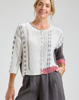 Z&P Threaded Detail Cardigan Sweater