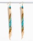 Beaded Fringe Duster Earrings