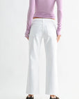 JBD Optic White Stretchy Straight Denim Pants