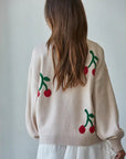DC Cherry Knit Pullover Sweater