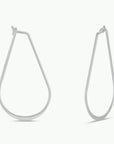 JK Long Oval Hoop Earrings
