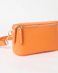 Justin Gregory Rosey Leather Crossbody Belt Bag