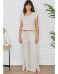 Lucia Linen Side Panel Pants