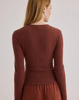Bella Dahl Autumn Amber Long Sleeve Cardigan