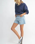 Light Denim Lightweight Denim Shorts