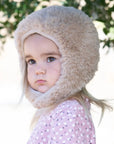 Toddler Soft Knit Earflap Hat with Chin Strap