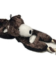 Flat Tugger Bear Dog Toy