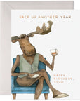 E. Frances Harvey Moose Stud Birthday Greeting Card